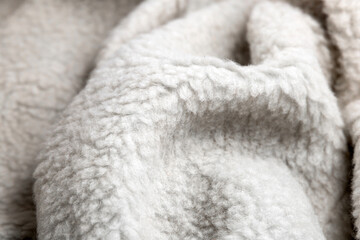 Soft fabric texture background with faux fur