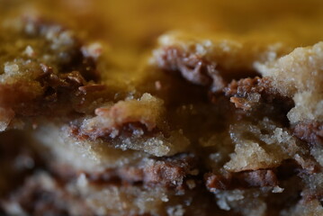 macro close up of cookie