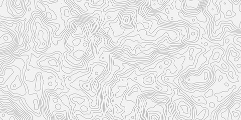 Topographic map background geographic line map with elevation assignments.paper texture Imitation of a geographical map shades.Modern design with White background with topographic wavy pattern design.