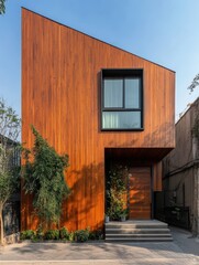 Modern House Architecture Exterior Timber Cladding Beautiful Aesthetic Design