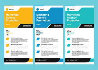 Modern business rack card or dl flyer templates