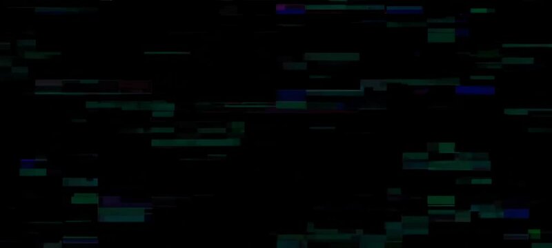 Vibrant pixel glitch transition with dynamic color shifts and digital noise burst