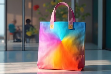 Colorful Tie-Dye Tote Bag for Everyday Use