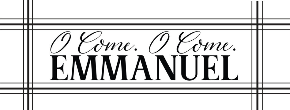 o come. O COME. EMMANUEL SVG
