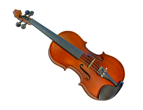violin - fiddle  isolated on transparent or white background png photo