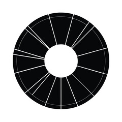 Circular infographic chart silhouette effectively visualizes complex business data in a dynamic layout