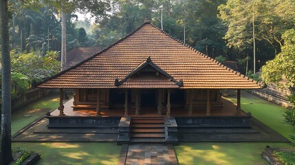 Kerala's Traditional House, Morning Sunlight