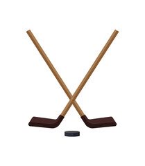 Hockey Sticks and Puck