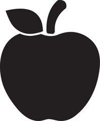 apple icon design, apple thin line design vector