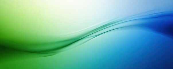 Fototapeta premium Abstract blue cyan and green background banner with space