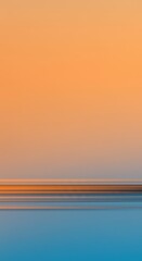 Serene sunset sky with gradient colors and celestial horizon