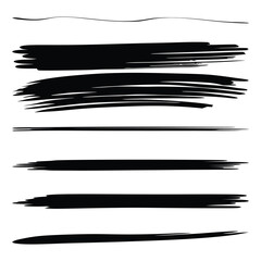 Black brush stroke background design