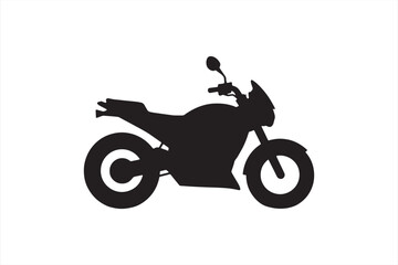 Fototapeta premium Side View Motorcycle Silhouette Clipart