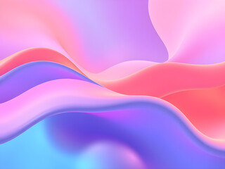 Fototapeta premium 3D abstract background with fluid shapes, smooth gradients, and dynamic lighting, creating depth and a futuristic feel.