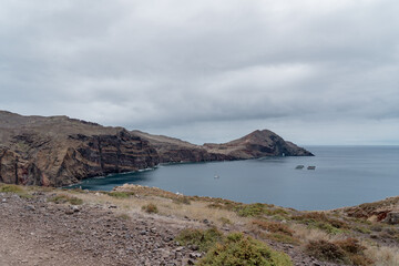 Island view with the sea and land.