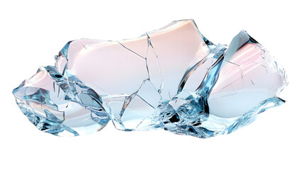 3D Render Abstract Background - Shattered Ice Illustration