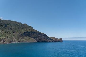 Beautiful cliffs and rocks against the sea.