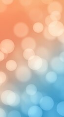 Obraz premium Colorful bokeh background with soft, abstract, blurred circle lights in warm and cool tones