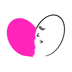 hart on white blackground