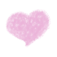 pink heart on white background