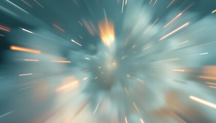 Fototapeta premium Abstract Speed Light Burst Background Teal Orange