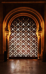 window in the Cordoba mosque