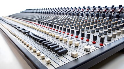 Obraz premium Audio Mixing Console Detail