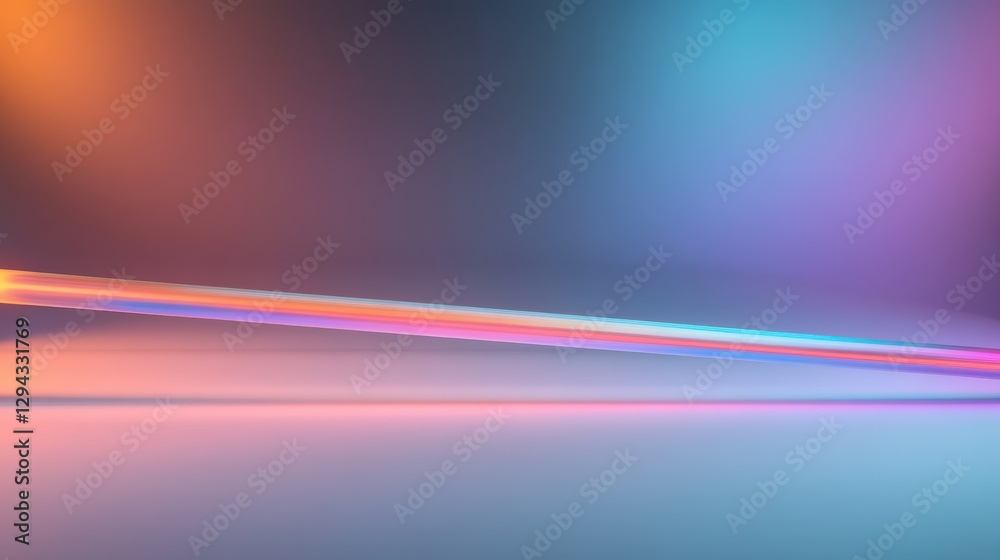 Poster futuristic neon gradient abstract background with vibrant colors and seamless patterns