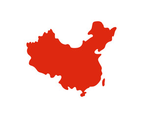 Naklejka premium Map of China