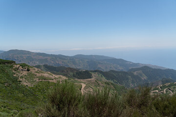 Rock and mountain views on Madeira island.