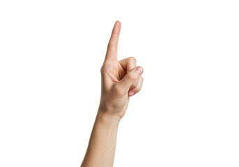 Isolated Hand Pointing Up