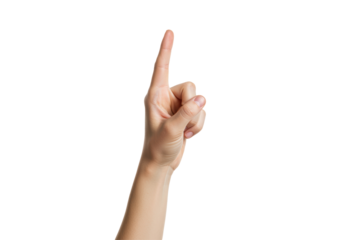 Isolated Hand Pointing Up