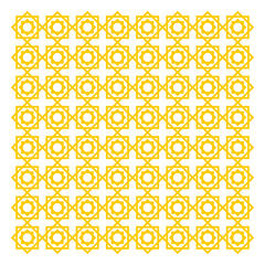 Traditional Islamic Patterned Fence Vector