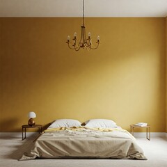 A contemporary bedroom, light and spacious, with minimalist decor.