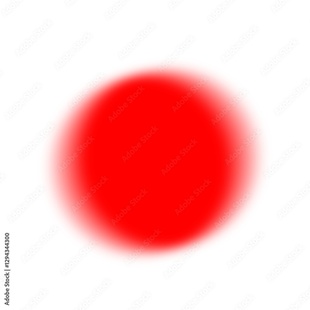 Aufkleber blur gradient circle glow light on transparent background
