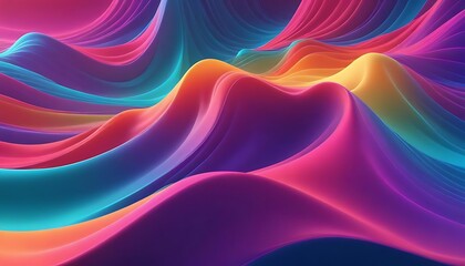 Obraz premium Colorful wave with a purple stripe. Background. Abstract. Futuristic. Graphics