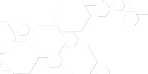 Abstract technology white geometric hexagon on transparent concept design honeycomb shape vector. 