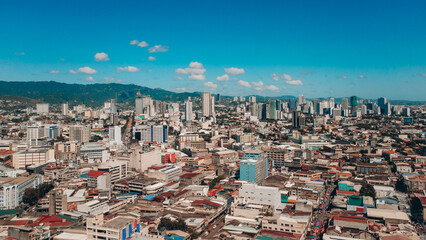 Aerial View of Cebu Urban Skyline