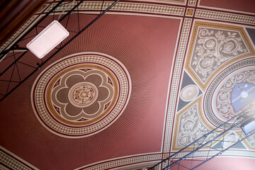 Historic Building Interior with Elaborate Traditional Painting