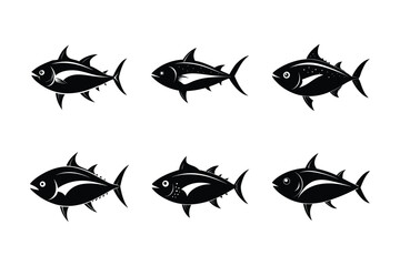 Cerulean Angelfish silhouette vector illustration