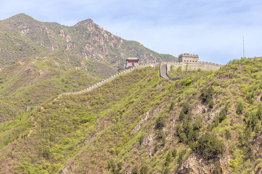 Aerial view of the Great Wall in China