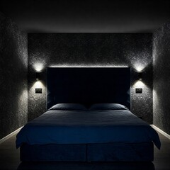 A contemporary bedroom, light and spacious, with minimalist decor.