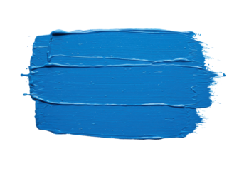 Isolated Stroke Of Blue Paint - Art Texture