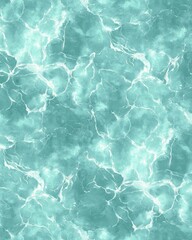Obraz premium A tranquil sea of mint green, with soft ripples and gentle waves, evoking the peacefulness of a quiet lagoon or a serene pool of water. 