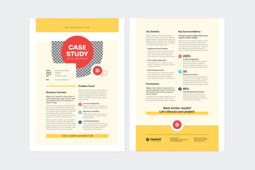 Case Study Flyer – Business Growth & Success Metrics