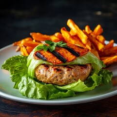 An image of healthy food and diet food with low calories and low fat