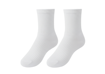 Isolated Pair of White Socks
