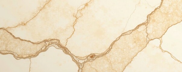 Close-up shot of beige travertine marble with natural veins and textures, background, natural, detail