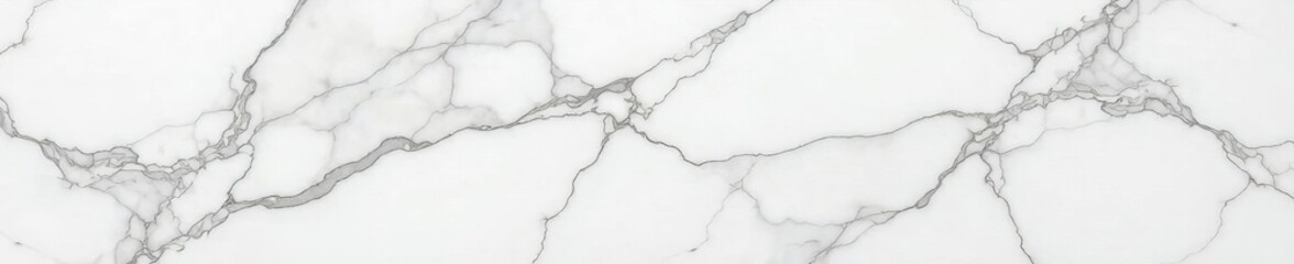 Obraz premium Close-up shot of white marble with intricate veins, design, texture