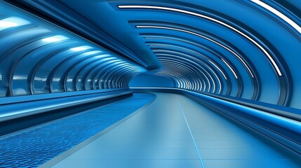 Dramatic tunnel passage, train journey into the light and exploring the depths of railway infrastructure